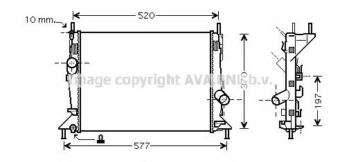 Радиатор FDA2368 AVA