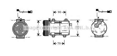 Компрессор кондиционера ACP383000S Mahle Original