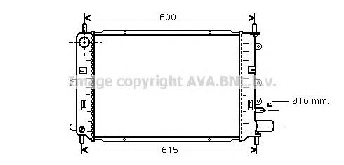 FDA 2152 AVA radiador de esfriamento de motor