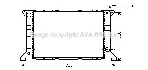 Радиатор FDA2169 AVA