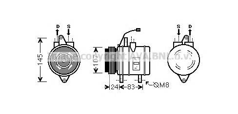 Компрессор кондиционера 95485075 General Motors
