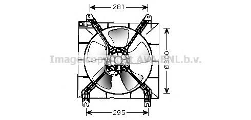 DW7507 AVA difusor do radiador de esfriamento, montado com motor e roda de aletas