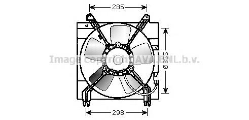 DW7509 AVA difusor do radiador de esfriamento, montado com motor e roda de aletas