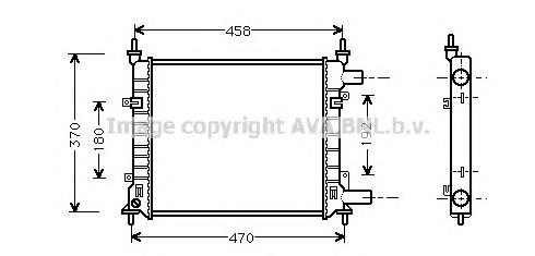 FD2257 AVA radiador de esfriamento de motor