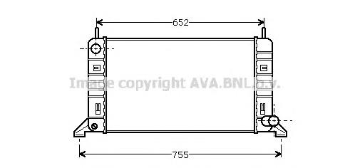 FD2078 AVA radiador de esfriamento de motor