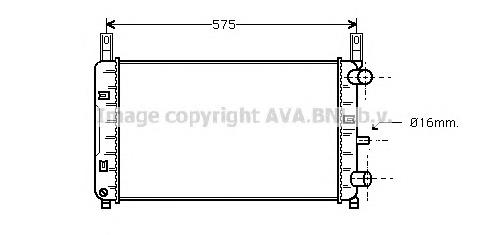 FD2117 AVA radiador de esfriamento de motor