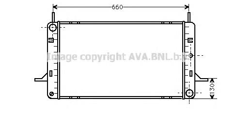 Радиатор охлаждения двигателя AVA FD2102 цена, от 42.37 USD
