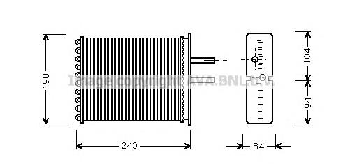 FT6193 AVA radiador de forno (de aquecedor)