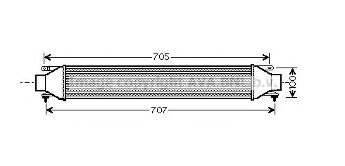 FT4321 AVA radiador de intercooler