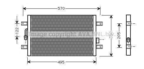 Radiador de aparelho de ar condicionado FT5196 AVA