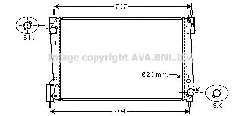 Радиатор FTA2311 AVA