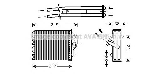 FTA6304 AVA radiador de forno (de aquecedor)