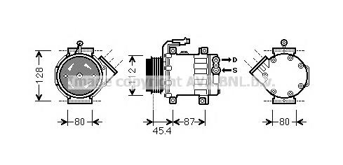 FTAK366 AVA compressor de aparelho de ar condicionado