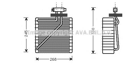 FDV271 AVA vaporizador de aparelho de ar condicionado