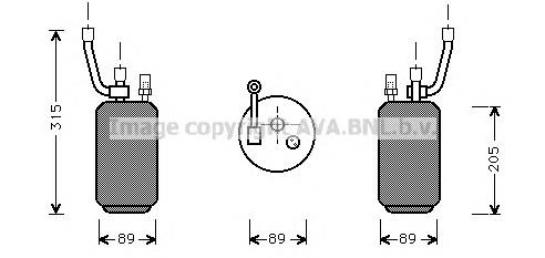 FDD274 AVA tanque de recepção do secador de aparelho de ar condicionado