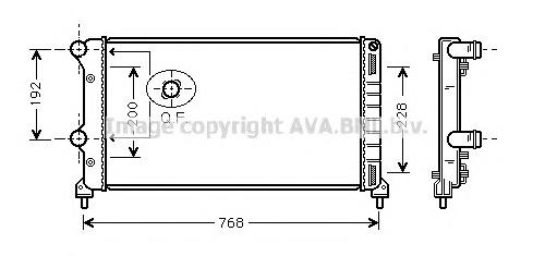 FT2250 AVA radiador de esfriamento de motor