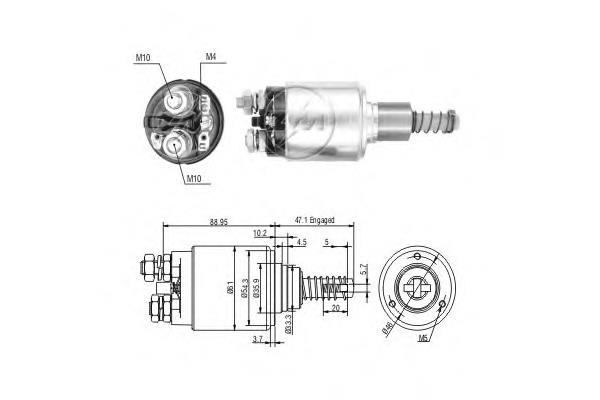SS0095 AS/Auto Storm Тяговое реле стартера
