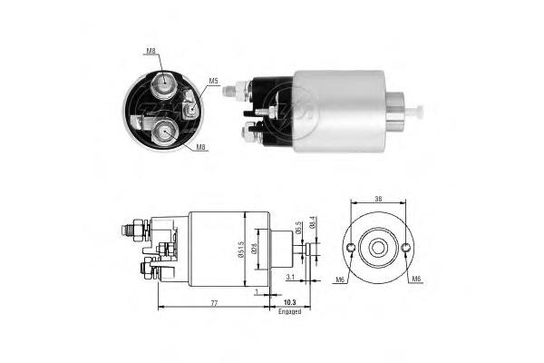 ZM5993 ERA relê retrator do motor de arranco