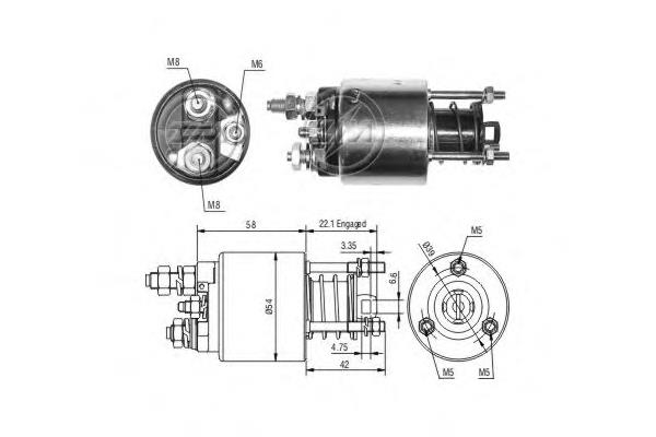 ZM9595 ERA relê retrator do motor de arranco