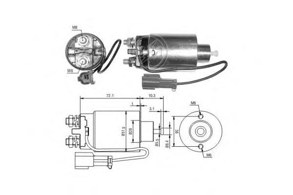 ZM792 ERA relê retrator do motor de arranco