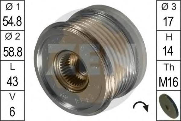 Шкив генератора ZN5423 ERA