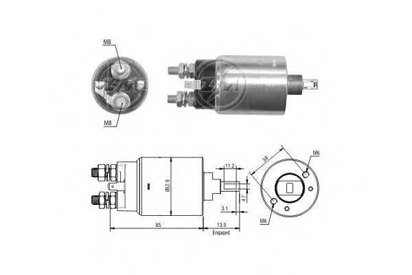 2334310G00 Nissan relê retrator do motor de arranco