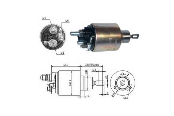 42562669 Iveco relê retrator do motor de arranco