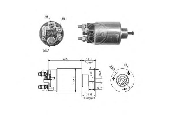 ZM2860 ZM Тяговое реле стартера