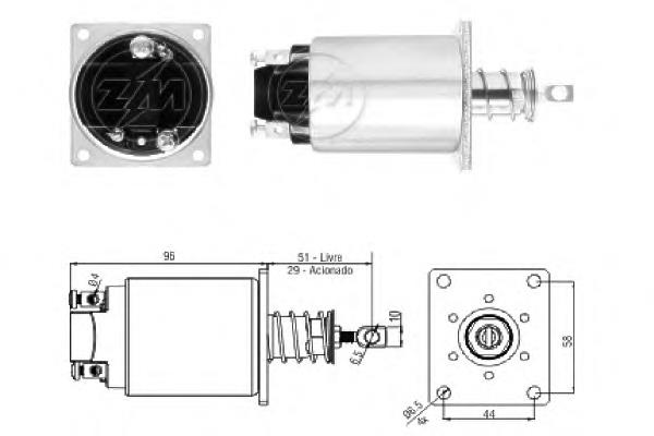 4.6126.9 IKA relê retrator do motor de arranco