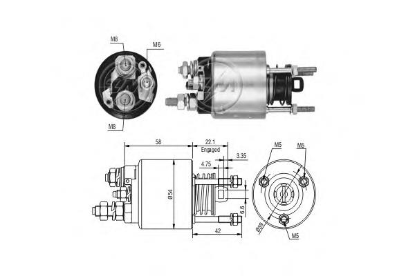 ZM3595 ERA roda-livre do motor de arranco