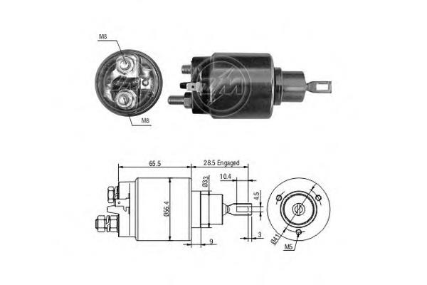 ZM1976 ERA relê retrator do motor de arranco