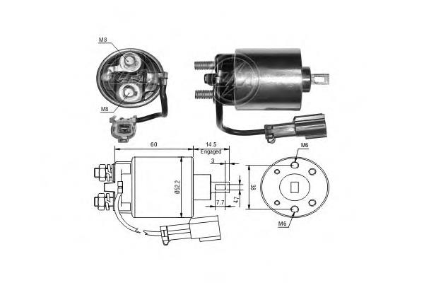 Relê retrator do motor de arranco para Nissan Almera (N15)