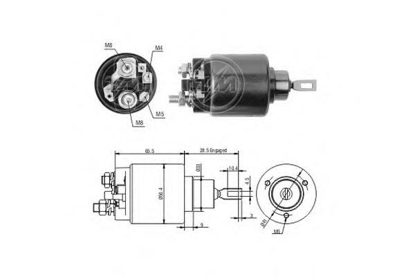 ZM2571 ERA relê retrator do motor de arranco