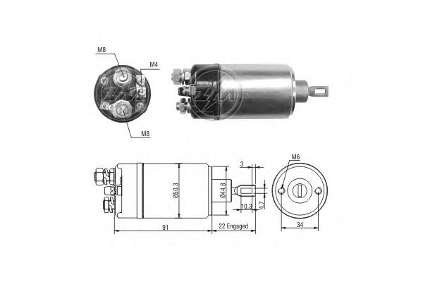 ZM2629 ZM Тяговое реле стартера