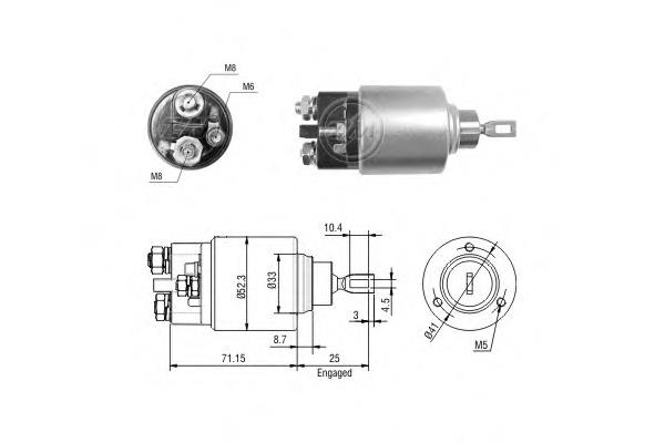 ZM2371 ERA relê retrator do motor de arranco