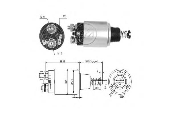 ZM550 ERA Тяговое реле стартера