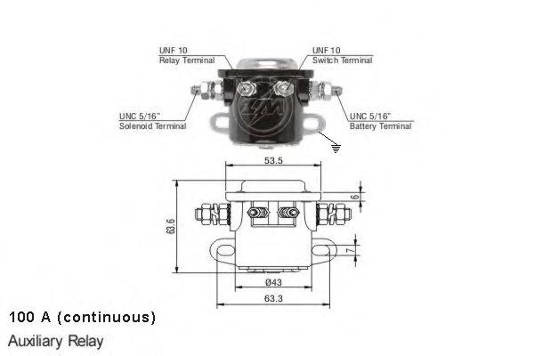 B6AZ11450A Ford relê retrator do motor de arranco