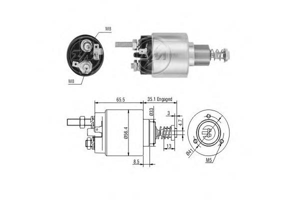 003911287A VAG relê retrator do motor de arranco