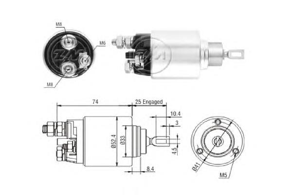 2339305017 Bosch relê retrator do motor de arranco