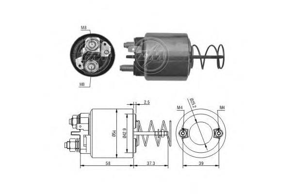 ZM1597 ERA relê retrator do motor de arranco