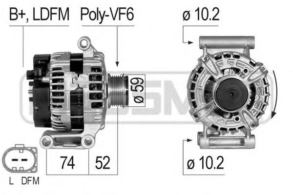 0125711101 Bosch gerador