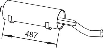 Глушитель  Polmostrow 69100