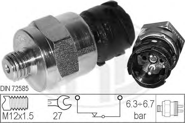 Sensor de pressão do sistema do freio pneumático 330499 ERA