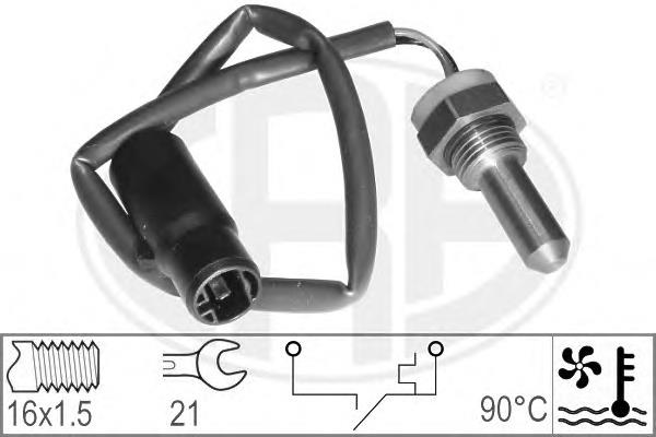 330634 ERA sensor de temperatura do fluido de esfriamento (de ativação de ventilador do radiador)