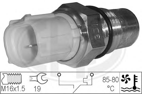 Sensor de temperatura do fluido de esfriamento (de ativação de ventilador do radiador) 330633 ERA