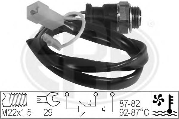 330202 ERA sensor de temperatura do fluido de esfriamento (de ativação de ventilador do radiador)