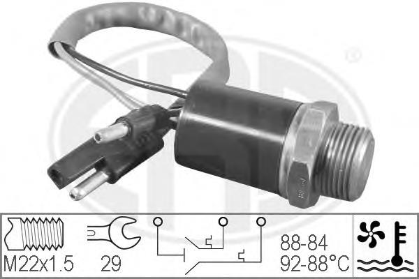 330201 ERA sensor de temperatura do fluido de esfriamento (de ativação de ventilador do radiador)