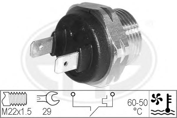 Sensor de temperatura do fluido de esfriamento (de ativação de ventilador do radiador) para Opel Rekord 