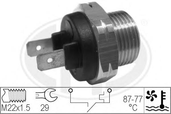 330167 ERA sensor de temperatura do fluido de esfriamento (de ativação de ventilador do radiador)