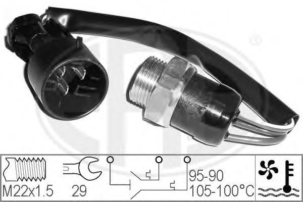 330306 ERA sensor de temperatura do fluido de esfriamento (de ativação de ventilador do radiador)